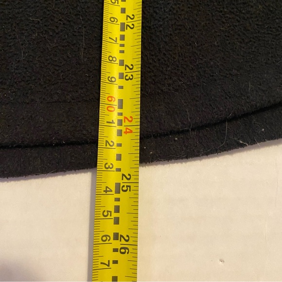 Womens The North Face Fleece 3/4 Zip Jacket Coat in Black with Nylon / Medium - Picture 7 of 8